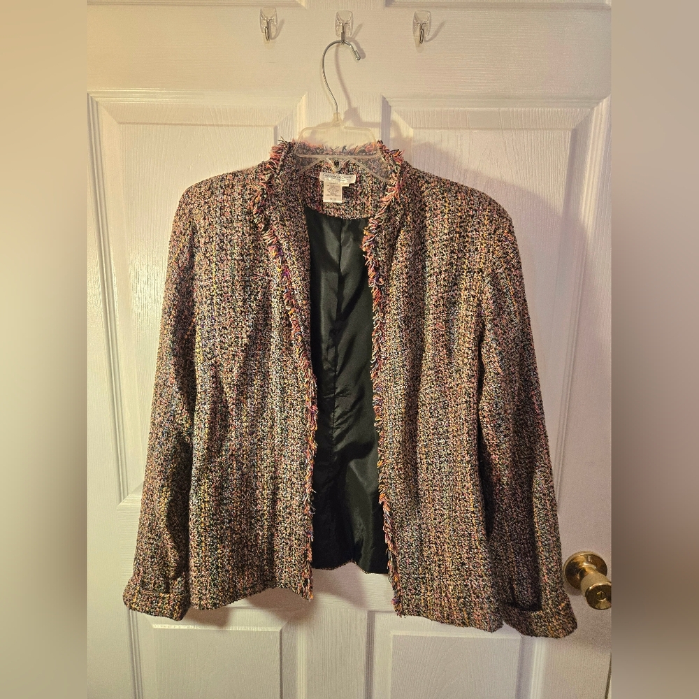 Women's Multicolor Tweed Jacket